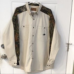 Men’s Mossy Oak long sleeve shirt, size 2X.